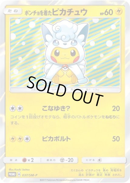 画像1: 【未開封】ポンチョを着たピカチュウ（アローラロコン＆ロコン）《プロモ》【雷】《PROMO》 (1)