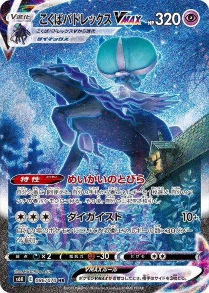 画像1: 【PSA10鑑定済】こくばバドレックスVMAX/【超】[S6K]≪086/070≫ (1)