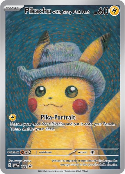 画像1: 【PSA10鑑定済】Pikachu with Grey Felt Hat/ゴッホピカチュウ【プロモ】≪085/SV-P≫ (1)