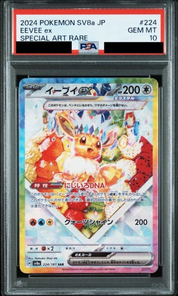 画像1: 【PSA10鑑定済】イーブイex(イラスト違い)/SAR【無】［sv8a］《224/187》  (1)