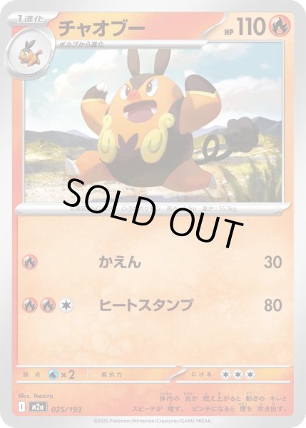 画像1: チャオブー/-【炎】［M2a］《025/193》 (1)