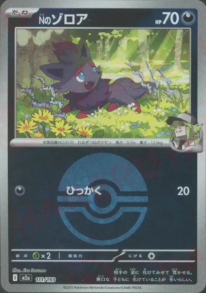 画像1: Nのゾロア/ボールミラー【悪】［M2a］《111/193》 (1)